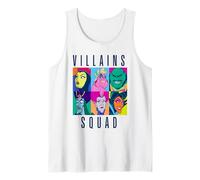 Disney Villains Squad Retro Color Grid Collage Camiseta sin Mangas