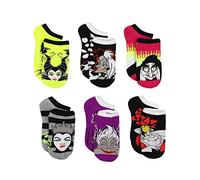 Disney Villains Teen - Calcetines para mujer (6 unidades, adolescente/adulto), Villanos Negro/Multi, L