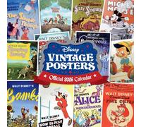 DISNEY VINTAGE POSTERS 2026 SQUARE CALENDAR