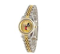 Disney W000574 Mickey Mouse - Reloj de acero inoxidable de dos tonos para mujer