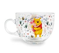 Disney Winnie the Pooh and Piglet - Taza de café grande para espresso, té, moca, capacidad para 16 onzas