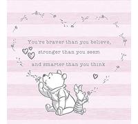 Disney Winnie The Pooh-Believe - Lienzo decorativo (40 x 40 cm), multicolor