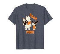 Disney Winnie the Pooh Boo Pooh Halloween Camiseta, Hombre, Azul Jaspeado, M