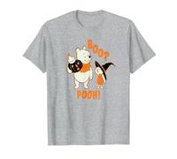Disney Winnie the Pooh Boo Pooh Halloween Camiseta, Hombre, Gris Jaspeado, XL