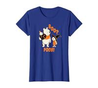 Disney Winnie the Pooh Boo Pooh Halloween Camiseta, Mujer, Azul Real, XS