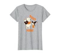 Disney Winnie the Pooh Boo Pooh Halloween Camiseta, Mujer, Gris Jaspeado, S