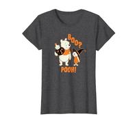 Disney Winnie the Pooh Boo Pooh Halloween Camiseta, Mujer, Jaspeado Oscuro, XS