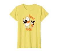Disney Winnie the Pooh Boo Pooh Halloween Camiseta, Mujer, Limón, XS
