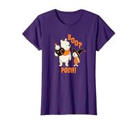 Disney Winnie the Pooh Boo Pooh Halloween Camiseta, Mujer, Morado, XS