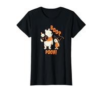 Disney Winnie the Pooh Boo Pooh Halloween Camiseta, Mujer, Negro, S
