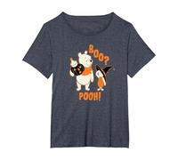 Disney Winnie the Pooh Boo Pooh Halloween Camiseta, Mujer tallas grandes, Azul Jaspeado, 2XL Grande