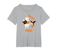 Disney Winnie the Pooh Boo Pooh Halloween Camiseta, Mujer tallas grandes, Gris Jaspeado, 3XL Grande