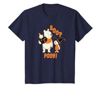 Disney Winnie the Pooh Boo Pooh Halloween Camiseta, Niños, Azul Marino, 12 años