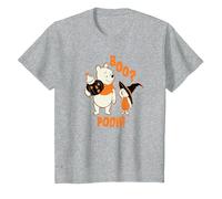 Disney Winnie the Pooh Boo Pooh Halloween Camiseta, Niños, Gris Jaspeado, 10 años