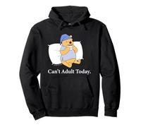 Disney Winnie the Pooh "Can't Adult Today" Funny Back to Bed Sudadera con Capucha