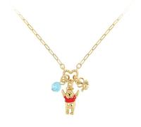 Disney winnie the pooh - collar de miel chapado en oro