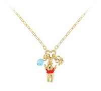 Disney Winnie the Pooh - Collar de miel chapado en oro