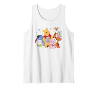 Disney Winnie The Pooh Cute Easter Team Group Shot Big Logo Camiseta sin Mangas