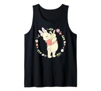 Disney Winnie the Pooh Easter Bunny Hug Pastel Spring Flower Camiseta sin Mangas