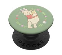 Disney Winnie the Pooh Easter Bunny Hug Pastel Spring Flower PopSockets PopGrip Adhesivo