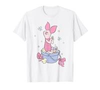 Disney Winnie The Pooh Easter Sweet Spring Piglet Chest Logo Camiseta