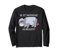 Disney Winnie the Pooh Eeyore "Is it Monday Already?" Funny Manga Larga