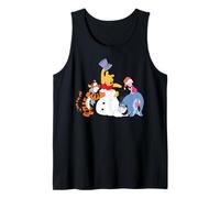 Disney Winnie the Pooh & Friends Christmas Snowman Holiday Camiseta sin Mangas