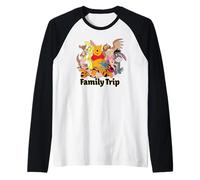 Disney Winnie the Pooh & Friends Family Trip Vacation Camiseta Manga Raglan