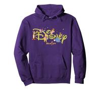 Disney Winnie the Pooh & Friends Script Logo Vacation Trip Sudadera con Capucha, Unisex para adultos, Morado, XXL