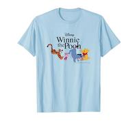 Disney Winnie The Pooh Gang Camiseta, Hombre, Azul Bebé, S