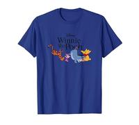 Disney Winnie The Pooh Gang Camiseta, Hombre, Azul Real, XL
