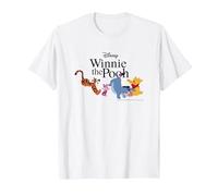 Disney Winnie The Pooh Gang Camiseta, Hombre, Blanco, S
