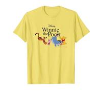 Disney Winnie The Pooh Gang Camiseta, Hombre, Limón, 3XL