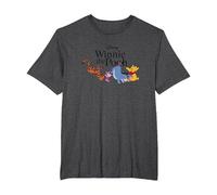 Disney Winnie The Pooh Gang Camiseta, Hombre Tallas Grandes, Jaspeado Oscuro, 6X Alto