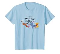 Disney Winnie The Pooh Gang Camiseta, Niños, Azul Bebé, 6 años