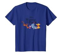 Disney Winnie The Pooh Gang Camiseta, Niños, Azul Real, 12 años