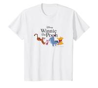 Disney Winnie The Pooh Gang Camiseta, Niños, Blanco, 12 años