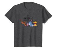 Disney Winnie The Pooh Gang Camiseta, Niños, Jaspeado Oscuro, 2 años