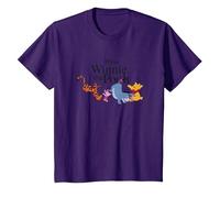 Disney Winnie The Pooh Gang Camiseta, Niños, Morado, 12 años