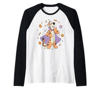 Disney Winnie the Pooh Halloween Tigger Trick-or-Treat Candy Camiseta Manga Raglan