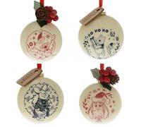 Disney Winnie the Pooh - Juego de 4 bolas para árbol de Navidad