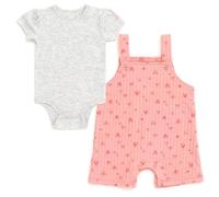 Disney Winnie the Pooh Mickey Mouse Minnie Mouse - Conjunto de overol corto y traje de bebé de recién nacido a bebé, Minnie Mouse / Rosa, Recién Nacido