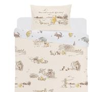 Disney Winnie the Pooh Nature Walk - Juego de funda de edredón para cama individual, 120 x 150 cm, supersuave, acogedor y cálido para habitación infantil