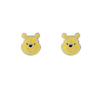 Disney Winnie The Pooh - Pendientes de tuerca esmaltados de plata de ley, Plata de ley