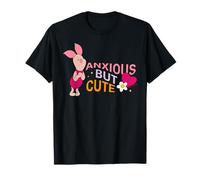 Disney Winnie the Pooh Piglet "Anxious But Cute" Funny Mood Camiseta