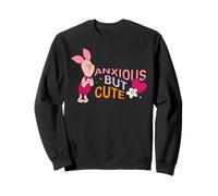 Disney Winnie the Pooh Piglet "Anxious But Cute" Funny Mood Sudadera