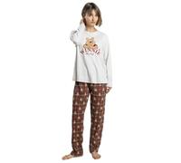 Disney Winnie The Pooh Pijama Mujer Invierno 100% algodón | Pijama Winnie the Pooh de Mujer para invierno