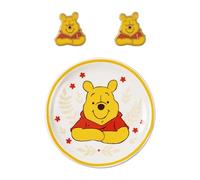 Disney Winnie The Pooh SF00676L.PH - Juego de aretes y bandeja para baratijas, plato de joyería para niñas