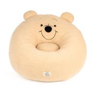 Disney Winnie the Pooh - Silla de felpa para niños, asiento de sofá acolchado suave con soporte para el respaldo, silla ligera y acogedora de dibujos animados para dormitorio, guardería y sala de