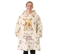 Disney Winnie The Pooh Sudadera con Capucha para Mujer | Jersey con Capucha Beige para Adultos con Personaje de Osito de Peluche y Estampado Integral de abejorro